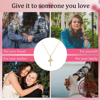 Golden Crown Cross Necklace of Faith